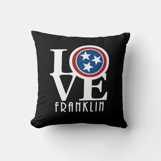 LOVE Franklin Tennessee Kussen (Voorkant)