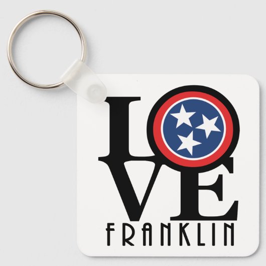 LOVE Franklin Tennessee Sleutelhanger (Voorkant)