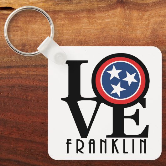 LOVE Franklin Tennessee Sleutelhanger (Voorkant)