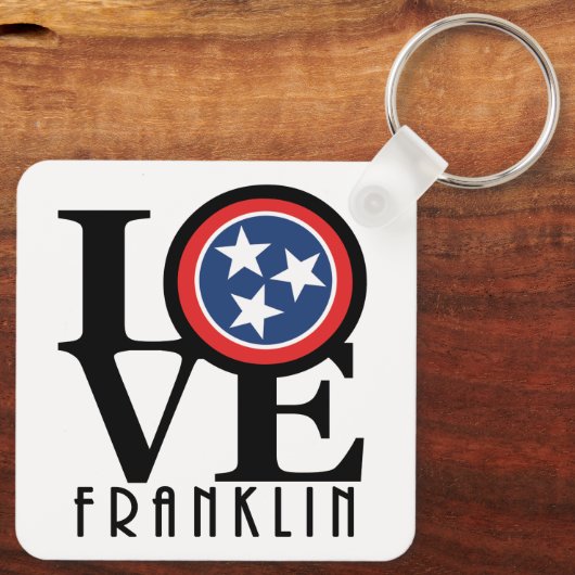 LOVE Franklin Tennessee Sleutelhanger (Achterkant)