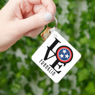 LOVE Franklin Tennessee Sleutelhanger