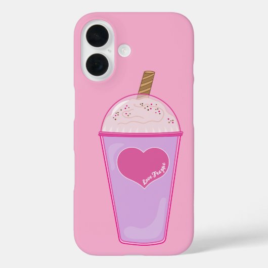 Love Frappe iPhone 16 Hoesje (Achterkant)