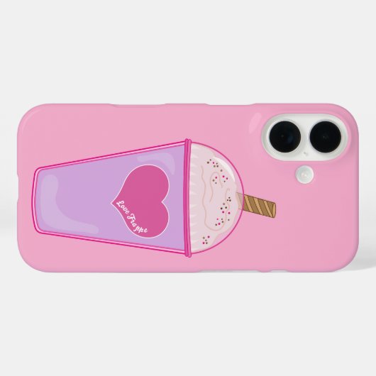Love Frappe iPhone 16 Hoesje (Achterkant (horizontaal))