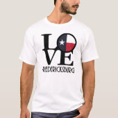 LOVE Fredericksburg Texas T-shirt (Voorkant)