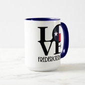 LOVE Fredricksburg Texas 15oz Mok (Voorkant rechts)