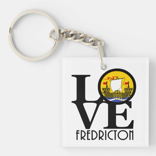LOVE Fredrickton New Brunswick Sleutelhanger (voorkant)