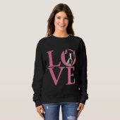 Love French Bulldog Frenchie 97 Trui (Voorkant volledig)