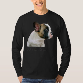 Love French Bulldog Frenchie mama Dad Dog Puppy Pe T-shirt