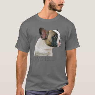 Love French Bulldog Frenchie mama Dad Dog Puppy Pe T-shirt