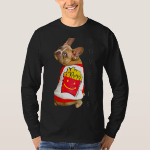 Love French Bulldog Frenchie mama Dad Dog Puppy Pe T-shirt