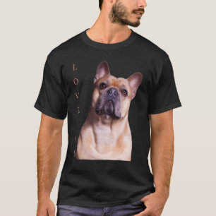 Love French Bulldog Frenchie mama Dad Dog Puppy Pe T-shirt