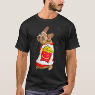 Love French Bulldog Frenchie mama Dad Dog Puppy Pe T-shirt