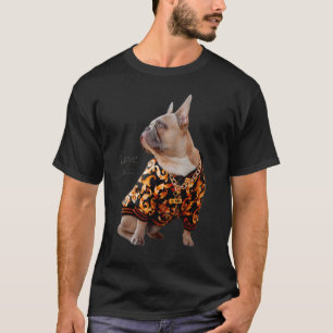 Love French Bulldog Frenchie mama Dad Dog Puppy Pe T-shirt