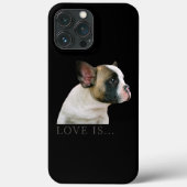 Love French Bulldog Frenchie Mom Dad Dog Puppy Case-Mate iPhone Case (Achterkant)