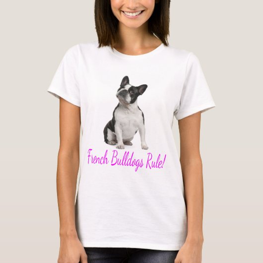 Love French Bulldog Puppy Dog T-Shirt (Voorkant)