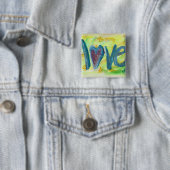 Love Fresh Spring Art Button of Pins (In situ)