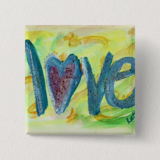 Love Fresh Spring Art Button of Pins (Voorkant)