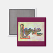 Love Fresh Spring Art Painting Magnet (Voorkant / Achterkant)