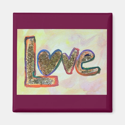 Love Fresh Spring Art Painting Magnet (Voorkant)
