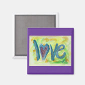 Love Fresh Spring Art Painting Magnet (Voorkant / Achterkant)