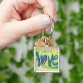 Love Fresh Spring Artwork Word Painting Sleutelhan Sleutelhanger (Hand)