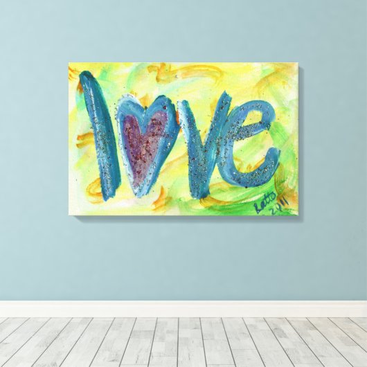 Love Fresh Spring Painvas Print (Insitu (Houten vloer))