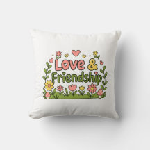 Love & Friends Zachte Katoenen Accentkussen