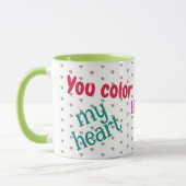 Love, Friendship, Rainbow Hearts, Colorful Mug Mok (Links)
