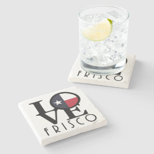 LOVE Frisco Texas  Stenen Onderzetter