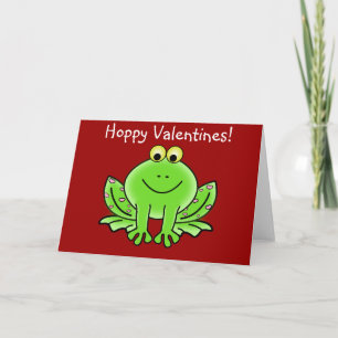 Love Frog Funny Greeting: Hoppie Valentijnsdag Feestdagen Kaart