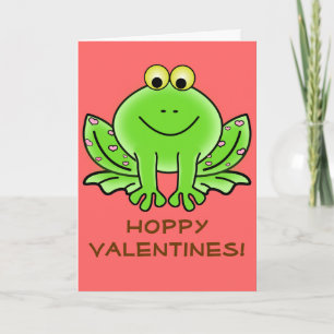 Love Frog Funny Greeting: Hoppy Valentijnsdag Feestdagen Kaart