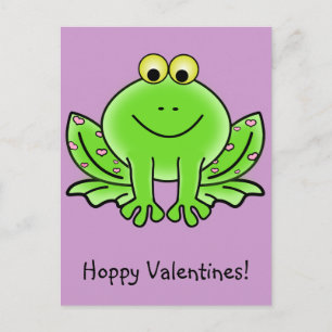 Love Frog Funny Greeting: Hoppy Valentijnsdag Feestdagenkaart