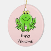 Love Frog Funny Greeting: Hoppy Valentijnsdag Keramisch Ornament (Links)