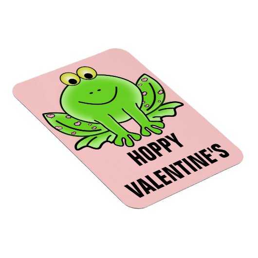 Love Frog Funny Greeting: Hoppy Valentijnsdag Magneet (Rechterzijde)
