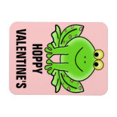 Love Frog Funny Greeting: Hoppy Valentijnsdag Magneet (Horizontaal)
