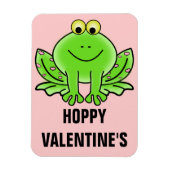 Love Frog Funny Greeting: Hoppy Valentijnsdag Magneet (Verticaal)