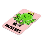 Love Frog Funny Greeting: Hoppy Valentijnsdag Magneet (Linkerzijde)