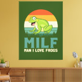 Love Frogs Canvas Print (Insitu (Woonkamer))