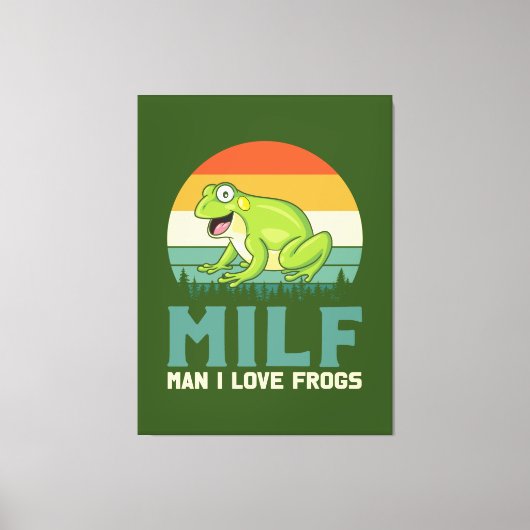 Love Frogs Canvas Print (Voorkant)