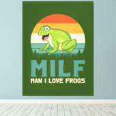 Love Frogs Canvas Print (Insitu (Houten vloer))