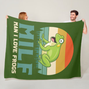 Love Frogs Fleece Blanket Deken