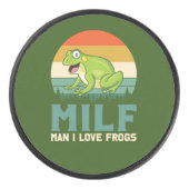 Love Frogs Hockey Puck (Voorkant)
