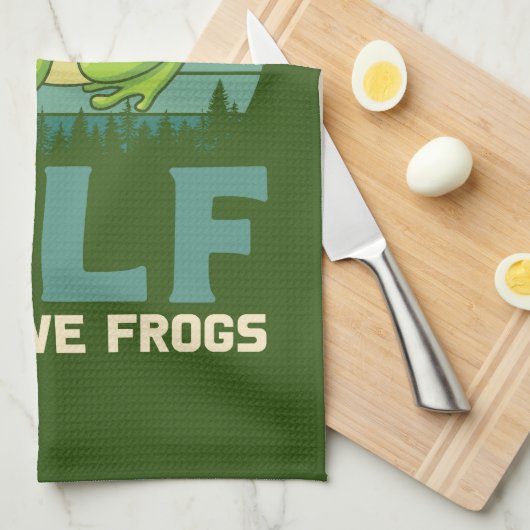 Love Frogs Kitchen Towel Theedoek (Quarter Fold)