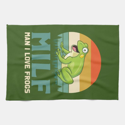 Love Frogs Kitchen Towel Theedoek (Horizontaal)