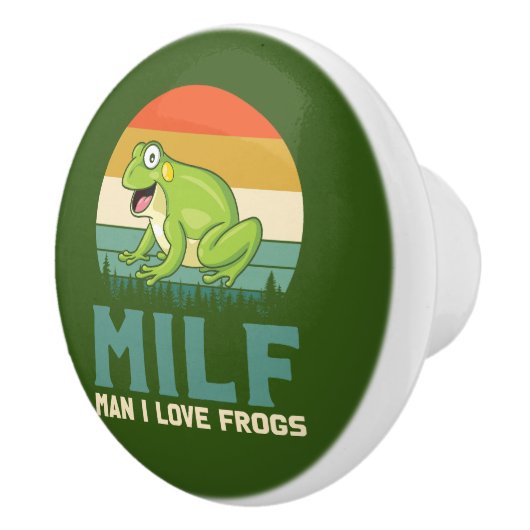 Love Frogs Knob Keramische Knop (Rechts)