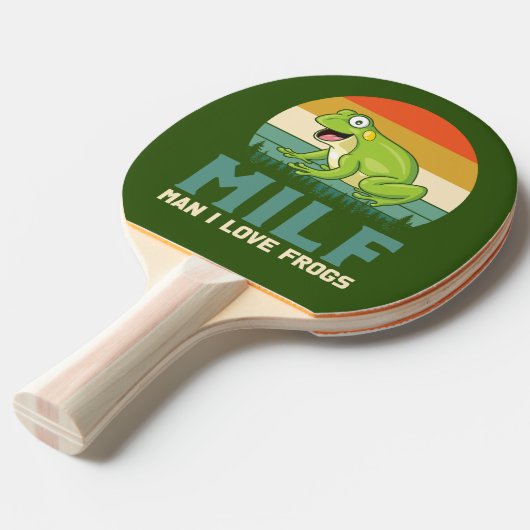 Love Frogs Ping Pong Paddle Tafeltennisbatje (Voorkant Gekanteld)