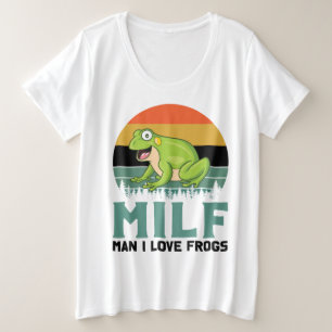 Love Frogs Plus-Size-Shirt Grote Maat T-shirt
