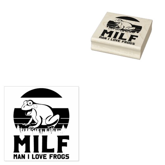 Love Frogs Stamp Rubberstempel (Gestempeld)