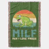 Love Frogs Throw Deken (Voorkant Verticaal)