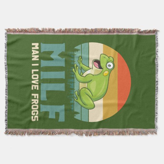 Love Frogs Throw Deken (Voorkant)